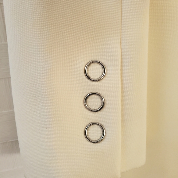 NWT$1,790 BURBERRY Caratown Wool Silk Trim Snap Tuxedo Blazer Jacket Sz 6 Medium - Picture 15 of 16